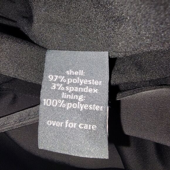 The Limited Nwt High Waist Black Satin Wide Leg Pants Size 8 - Picture 7 of 8